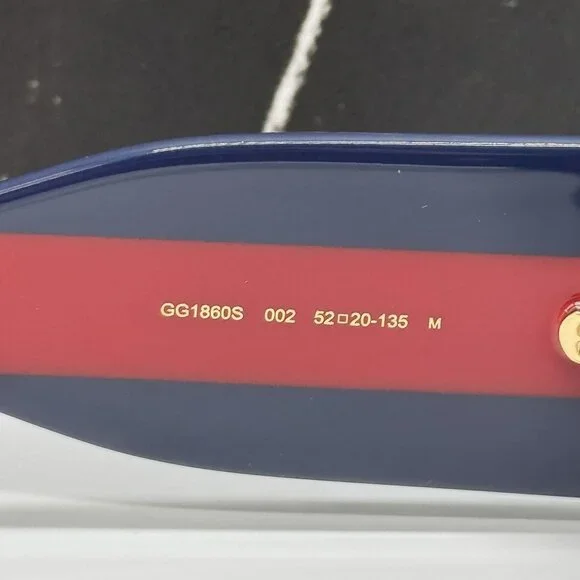 NEW GUCCI GG1860S 002 HAVANA BLUE RED UNISEX SUNGLASSES GUCCI